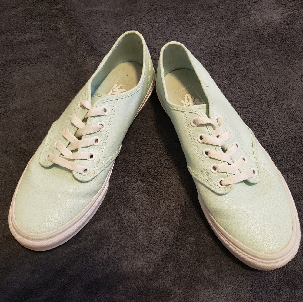 Vans Women's Pastel Green Sneakers